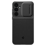 Калъф с Камерен Предпазител за Samsung A55, Spigen Optik Armor Case, Черен (2)