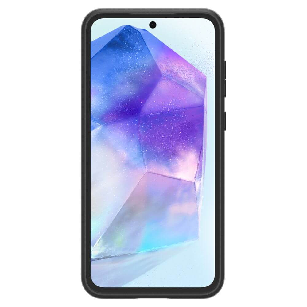 Калъф с Камерен Предпазител за Samsung A55, Spigen Optik Armor Case, Черен (4)