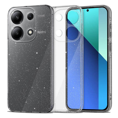Блестящ Калъф за Xiaomi Redmi Note 13 4G, Tech-Protect FlexAir Glitter Case, Прозрачен