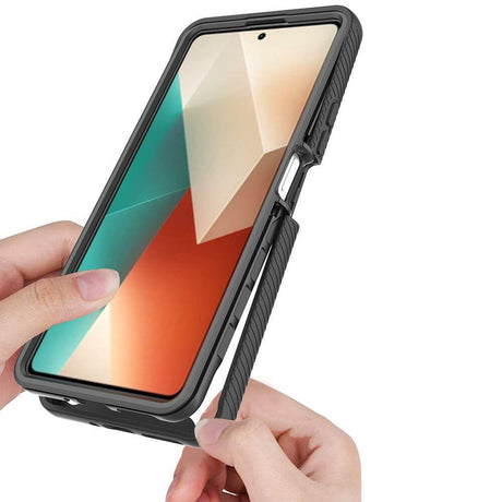 Цялостен Калъф за Xiaomi Redmi Note 13 5G, Tech-Protect Defense 360 Case, Черен (2)