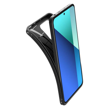 Противоударен Калъф за Xiaomi Redmi Note 13 4G, Spigen Rugged Armor Case, Черен (5)