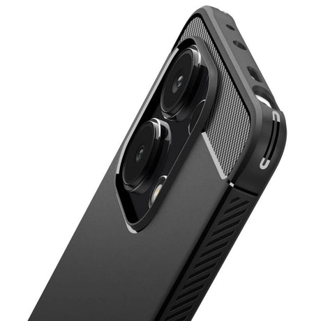 Противоударен Калъф за Xiaomi Redmi Note 13 4G, Spigen Rugged Armor Case, Черен (7)