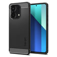 Противоударен Калъф за Xiaomi Redmi Note 13 4G, Spigen Rugged Armor Case, Черен