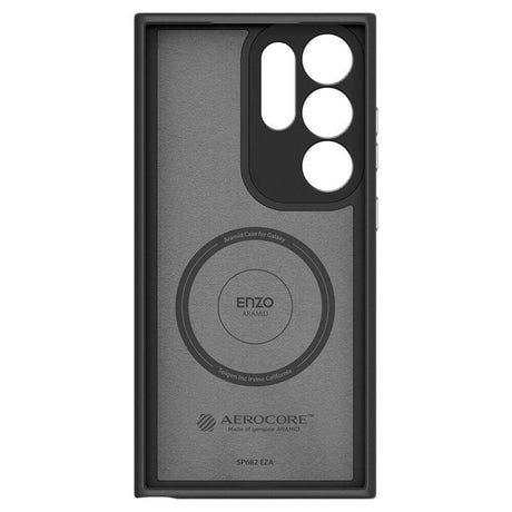 Тънък Калъф за Samsung S24 Ultra, Spigen Enzo Aramid Case, Черен (4)