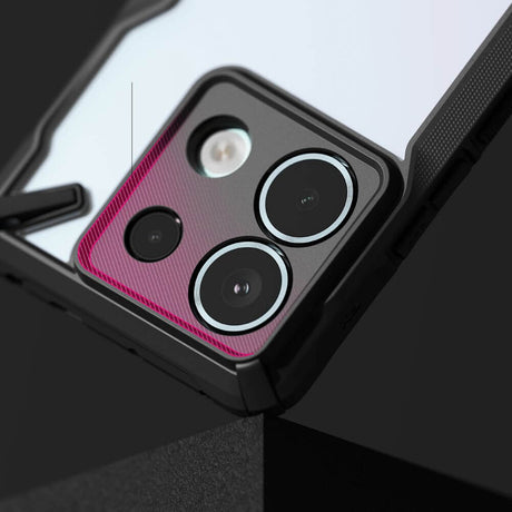Противоударен Хибриден Калъф за Xiaomi Redmi Note 13 Pro 5G, Ringke Fusion X Case, Черен (6)