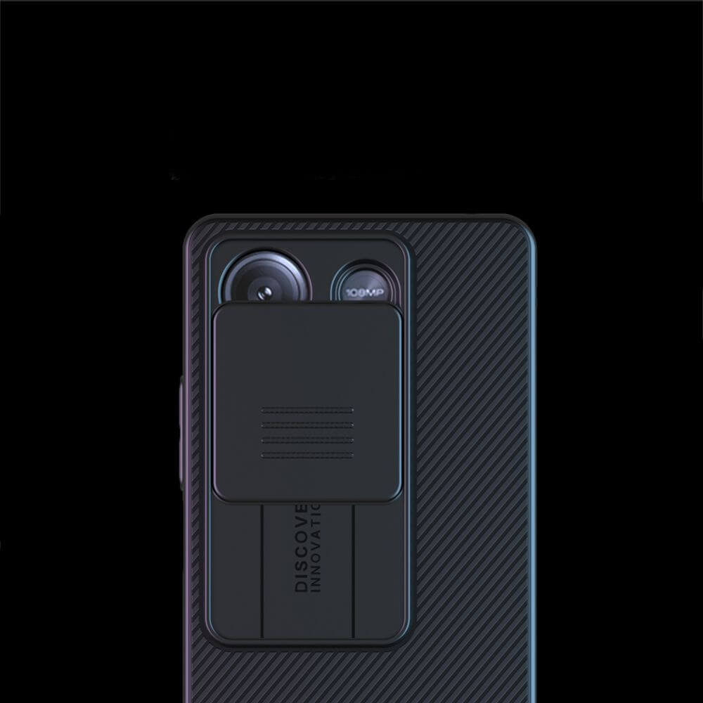 Калъф с Плъзгач за Камера за Xiaomi Redmi Note 13 Pro 5G, Nillkin CamShield Case, Черен (3)