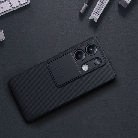 Калъф с Плъзгач за Камера за Xiaomi Redmi Note 13 Pro 5G, Nillkin CamShield Case, Черен (6)