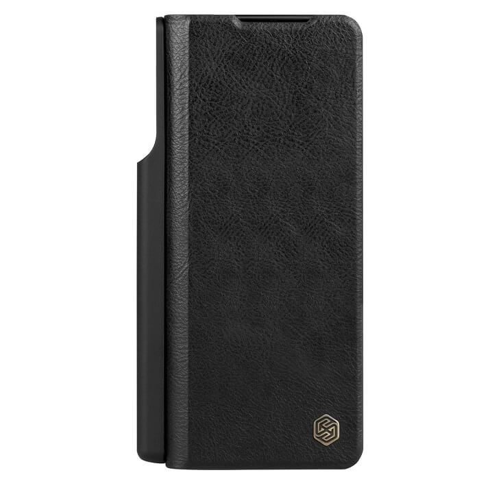 Калъф с S Pen Поставка за Samsung Z Fold 5, Nillkin Qin Pro Leather Case, Черен (2)