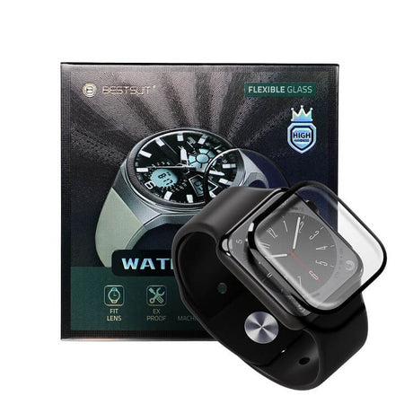 Протектор за Apple Watch Ultra 2 49mm, Bestsuit Flexy Glass, Прозрачен (3)