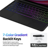 Калъф с Клавиатура и Тъчпад за Samsung Tab S10 Lite/ S10 FE/ S9 FE/ S9, Dux Ducis Magnetic Keyboard Case, Черен (8)