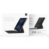 Калъф с Клавиатура и Тъчпад за Samsung Tab S10 Lite/ S10 FE/ S9 FE/ S9, Dux Ducis Magnetic Keyboard Case, Черен (10)