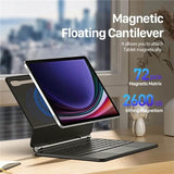Калъф с Клавиатура и Тъчпад за Samsung Tab S10 Lite/ S10 FE/ S9 FE/ S9, Dux Ducis Magnetic Keyboard Case, Черен (2)
