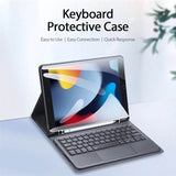 Калъф с Клавиатура за iPad 9/ 8/ 7 10.2, Dux Ducis Touchpad Keyboard Case, Черен (2)