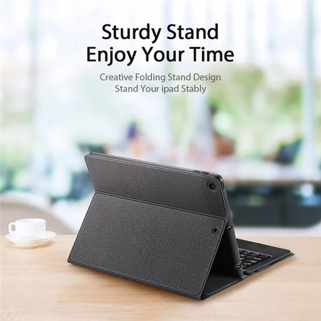 Калъф с Клавиатура за iPad 9/ 8/ 7 10.2, Dux Ducis Touchpad Keyboard Case, Черен (5)