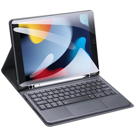 Калъф с Клавиатура за iPad 9/ 8/ 7 10.2, Dux Ducis Touchpad Keyboard Case, Черен (8)