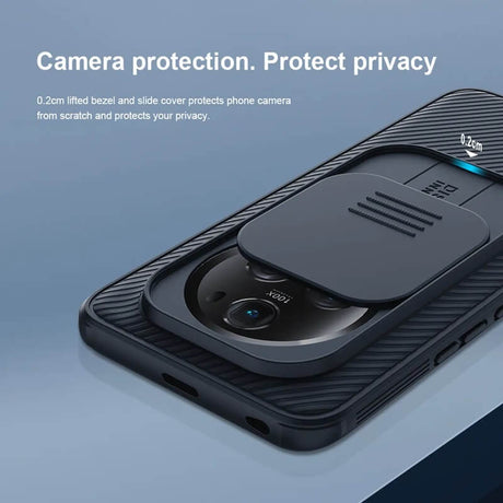 Калъф с Плъзгач за Камера за Honor Magic 6 Pro, Nillkin CamShield Case, Черен (4)