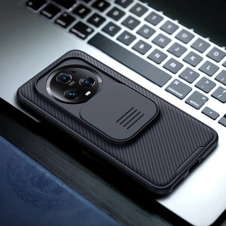 Калъф с Плъзгач за Камера за Honor Magic 6 Pro, Nillkin CamShield Case, Черен (6)