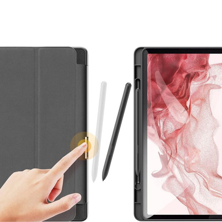 Калъф с Pen Поставка за Samsung Tab S10 Lite/ S10 FE/ S9, Dux Ducis Domo Case, Черен (3)