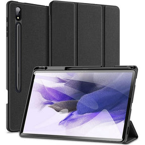 Калъф с Pen Поставка за Samsung Tab S10 Plus/ S9 Plus 12.4", Dux Ducis Domo Case, Черен