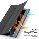 Калъф с Pen Поставка за Samsung Tab S10/S9 Ultra 14.6", Dux Ducis Domo Case, Черен (2)