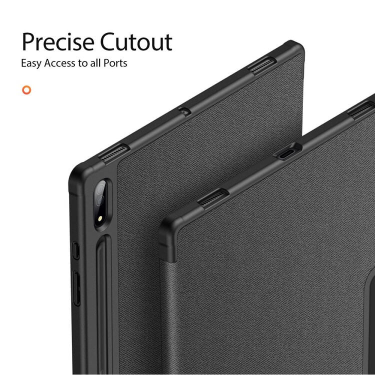 Калъф с Pen Поставка за Samsung Tab S10/S9 Ultra 14.6", Dux Ducis Domo Case, Черен (5)