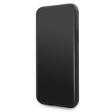 Луксозен Кожен Калъф за iPhone 11 Pro, Guess 4G Gliter Case, Черен (4)