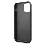 Луксозен Кожен Калъф за iPhone 11 Pro, Guess 4G Gliter Case, Черен (6)