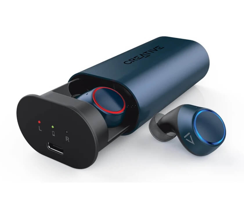 Безжични Слушалки, Creative Outlier Air V2 TWS Bluetooth, Син (3)