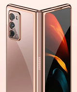 Поликарбонатен Калъф за Samsung Galaxy Z Fold 2, Electroplating Frame Case, Златист (2)