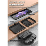 Противоударен Калъф за Samsung Z Flip 4, Supcase Unicorn Beetle Pro, Черен (8)
