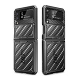 Противоударен Калъф за Samsung Z Flip 4, Supcase Unicorn Beetle Pro, Черен (2)
