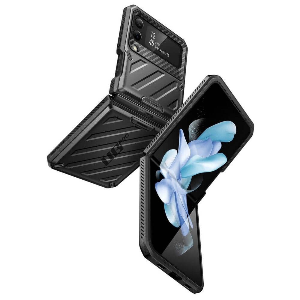 Противоударен Калъф за Samsung Z Flip 4, Supcase Unicorn Beetle Pro, Черен (4)