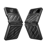Противоударен Калъф за Samsung Z Flip 4, Supcase Unicorn Beetle Pro, Черен (3)