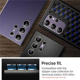 Протектор за Камерата на Samsung S24 Ultra, Spigen EZ Fit Optik Pro Glass tR 2бр., Лилав (8)