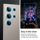 Протектор за Камерата на Samsung S24 Ultra, Spigen EZ Fit Optik Pro Glass tR 2бр., Сив (9)