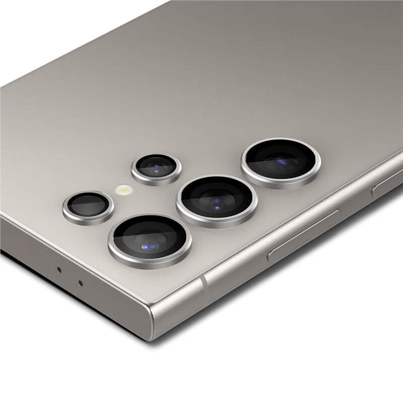 Протектор за Камерата на Samsung S24 Ultra, Spigen EZ Fit Optik Pro Glass tR 2бр., Сив (4)