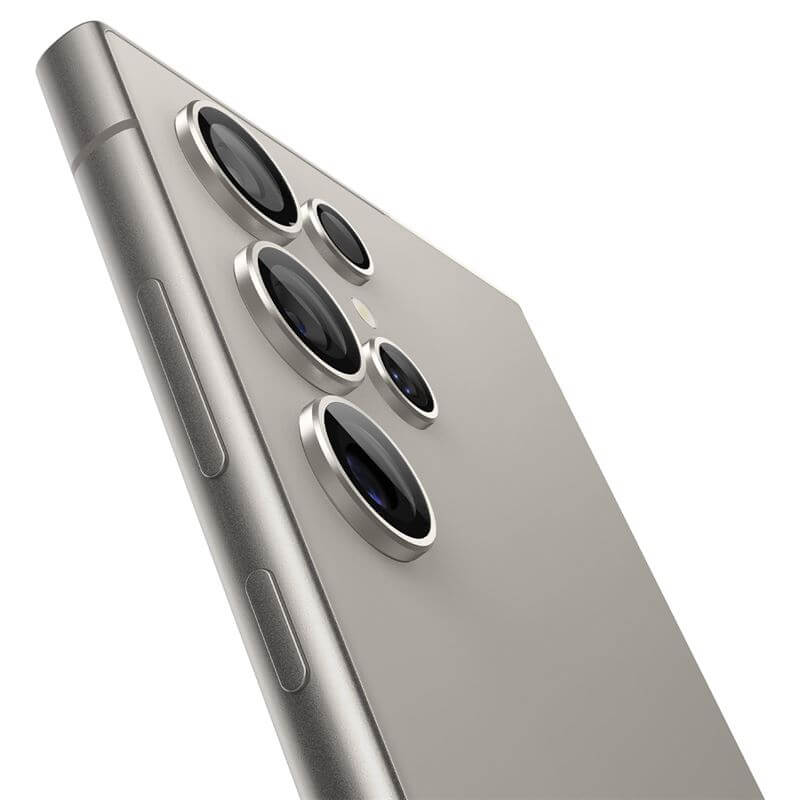 Протектор за Камерата на Samsung S24 Ultra, Spigen EZ Fit Optik Pro Glass tR 2бр., Сив (3)