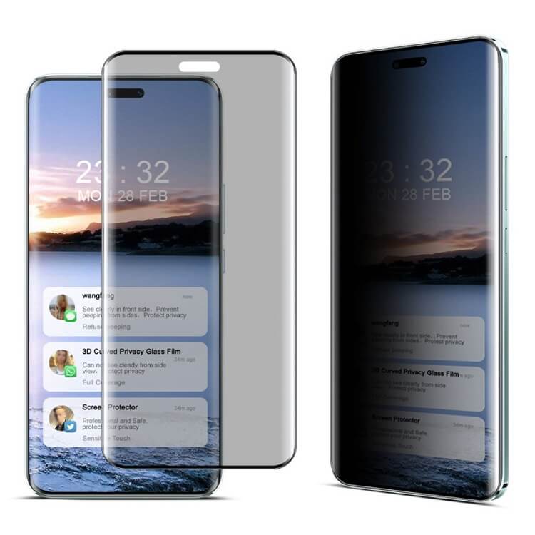 Затъмняващ Протектор за Honor Magic 6 Pro, Imak Privacy Anti-Spy Glass, Черен