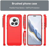 Противоударен Калъф за Honor Magic 6 Pro, Premium Carbon Case, Червен (8)