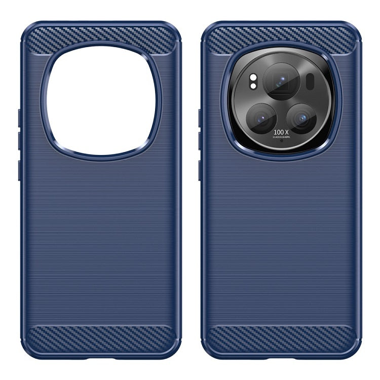 Противоударен Калъф за Honor Magic 6 Pro, Premium Carbon Case, Син (2)