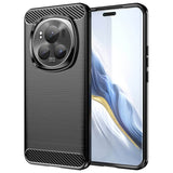 Противоударен Калъф за Honor Magic 6 Pro, Premium Carbon Case, Черен