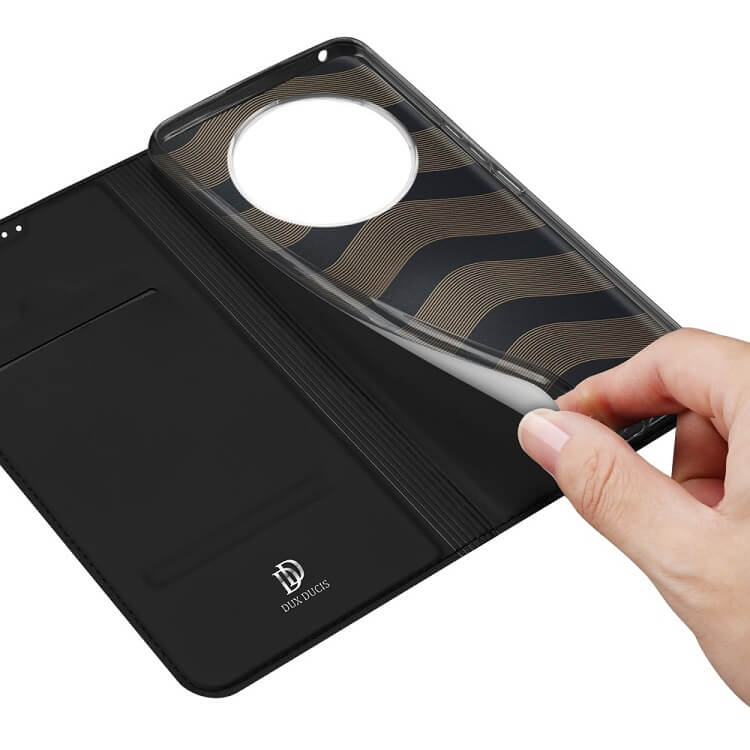 Кожен Калъф за Honor Magic 6 Lite, Dux Ducis Skin Pro Book Case, Черен (7)