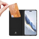 Кожен Калъф за Honor Magic 6 Pro, Dux Ducis Skin Pro Book Case, Черен (3)