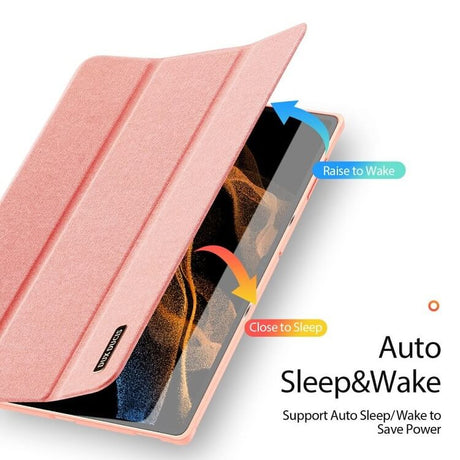 Калъф с Pen Поставка за Samsung Tab S8/S7 11", Dux Ducis Domo Case, Розов (2)