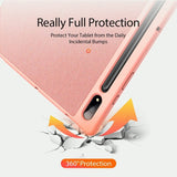 Калъф с Pen Поставка за Samsung Tab S8/S7 11", Dux Ducis Domo Case, Розов (7)