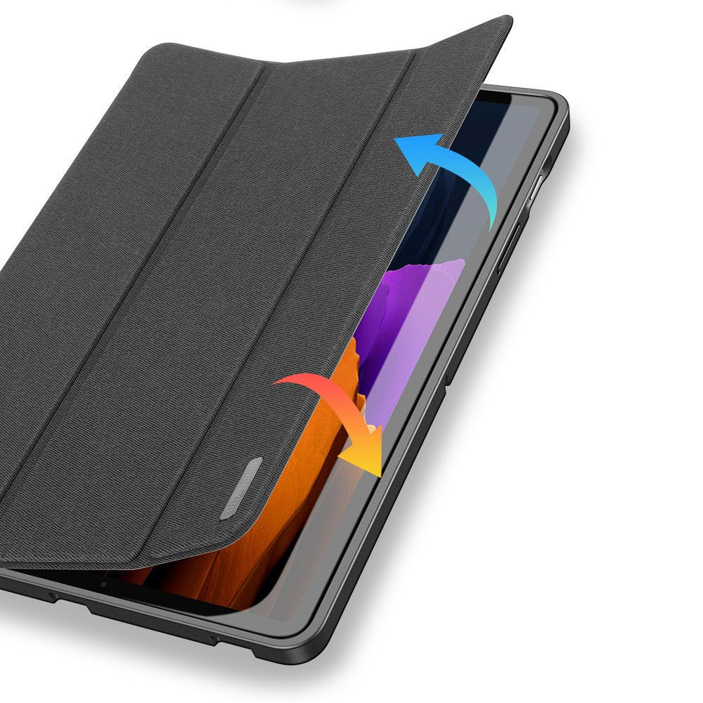 Калъф с Pen Поставка за Samsung Tab S8/S7 11", Dux Ducis Domo Case, Черен (6)