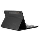Калъф с Клавиатура за Samsung Tab S9 FE Plus, Dux Ducis Touchpad Keyboard Leather Case, Черен
