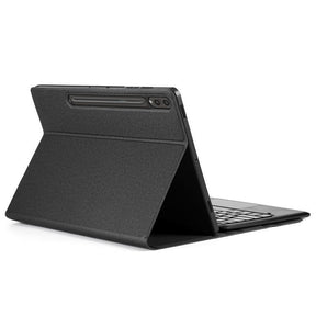Калъф с Клавиатура за Samsung Tab S9 FE Plus, Dux Ducis Touchpad Keyboard Leather Case, Черен