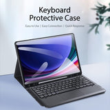 Калъф с Клавиатура за Samsung Tab S9 FE Plus, Dux Ducis Touchpad Keyboard Leather Case, Черен (3)
