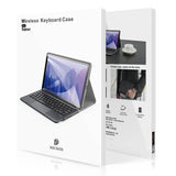 Калъф с Клавиатура за Samsung Tab S9 FE Plus, Dux Ducis Touchpad Keyboard Leather Case, Черен (7)